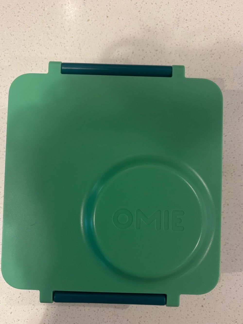 OMIE Green Tablet Accessory Case with Blue Latches
